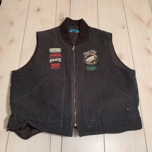 men 2XL tri mountain vest with logo black - Picture 1 of 8